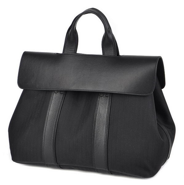 Best Hermes Canvas Handbags Black 509001